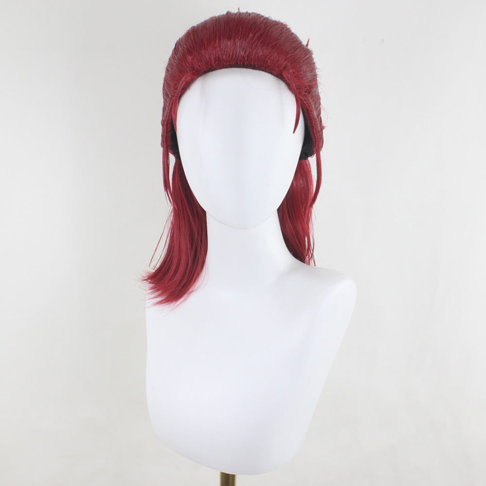 Tekken 8 Hwoarang Red Cosplay Wig Prop - Tophatter Daily Deals